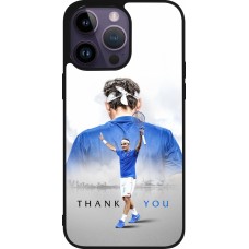 Coque iPhone 15 Pro Max - Silicone rigide noir Thank you Roger