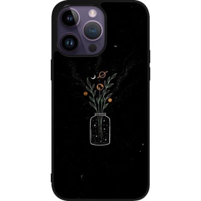 Coque iPhone 15 Pro Max - Silicone rigide noir Vase black