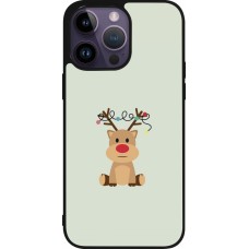 Coque iPhone 15 Pro Max - Silicone rigide noir Christmas 22 baby reindeer