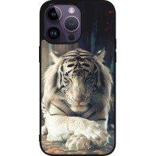 Coque iPhone 15 Pro Max - Silicone rigide noir Zen Tiger