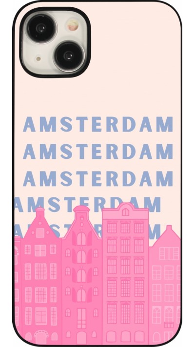 Coque iPhone 15 Plus - Amsterdam Pink Print