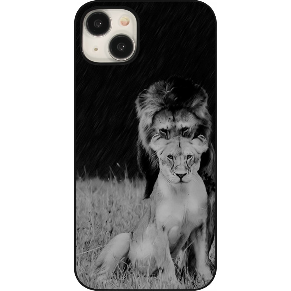 Coque iPhone 15 Plus - Angry lions