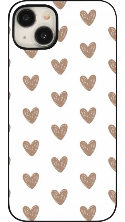 Coque iPhone 15 Plus - Autumn 2024 brown hearts