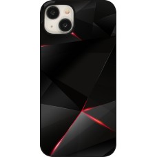 Coque iPhone 15 Plus - Black Red Lines