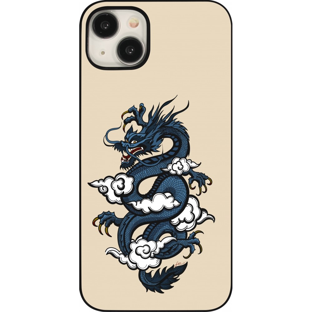 Coque iPhone 15 Plus - Blue Dragon Tattoo