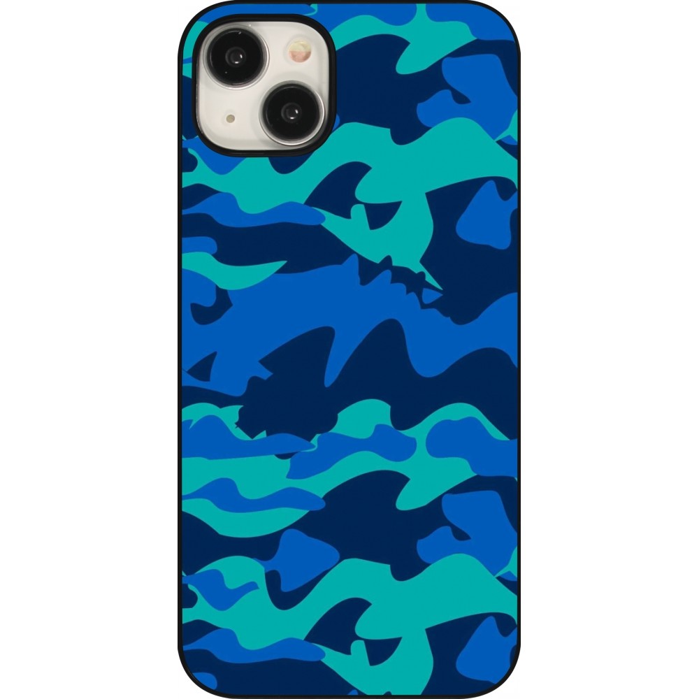 Coque iPhone 15 Plus - Camo Blue