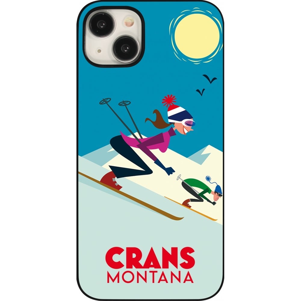 Coque iPhone 15 Plus - Crans-Montana Ski Downhill