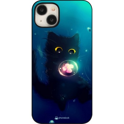 Coque iPhone 15 Plus - Cute Cat Bubble