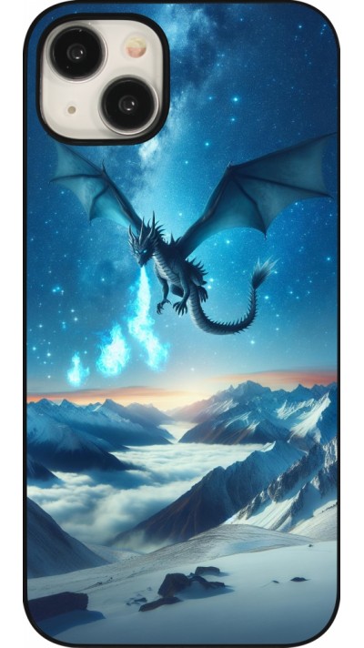 iPhone 15 Plus Case Hülle - Drache nächtliche Berg