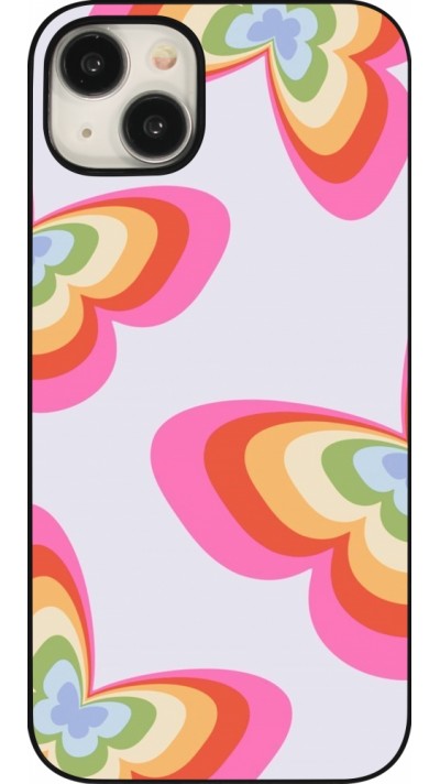 iPhone 15 Plus Case Hülle - Easter 2024 rainbow butterflies