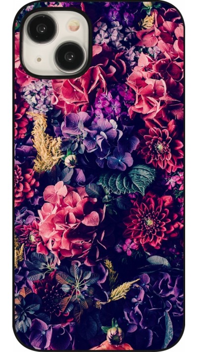 iPhone 15 Plus Case Hülle - Flowers Dark