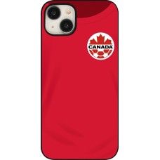 Coque iPhone 15 Plus - Maillot de football Canada 2022 personnalisable