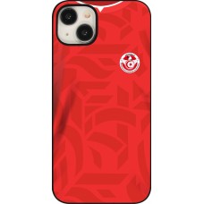 Coque iPhone 15 Plus - Maillot de football Tunisie 2022 personnalisable