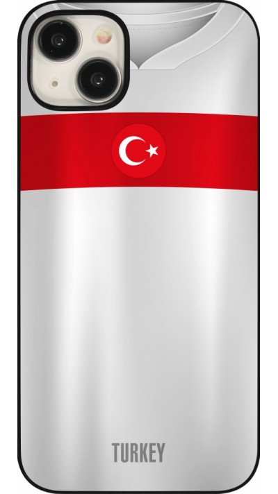 Coque iPhone 15 Plus - Maillot de football Turquie personnalisable