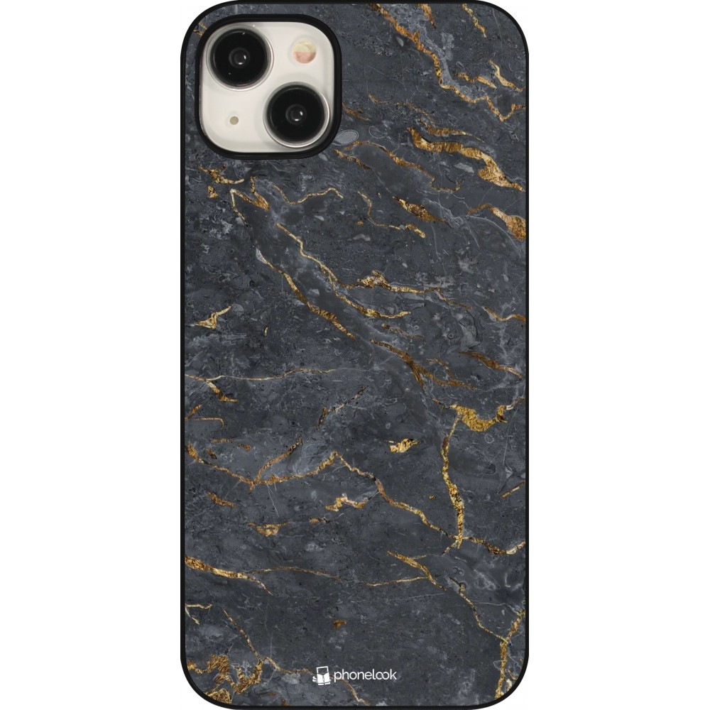 Coque iPhone 15 Plus - Grey Gold Marble