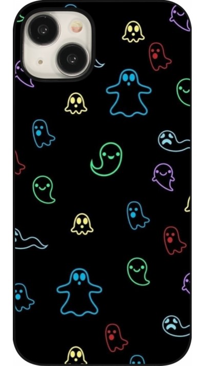 Coque iPhone 15 Plus - Halloween 2024 colorful ghosts