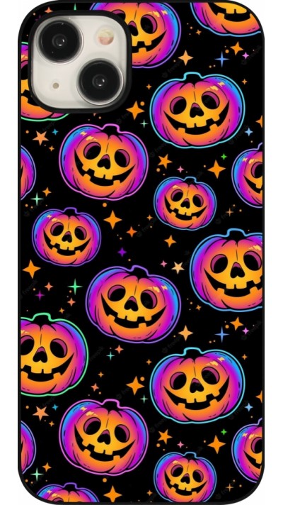 Coque iPhone 15 Plus - Halloween 2024 rainbow pumpkins