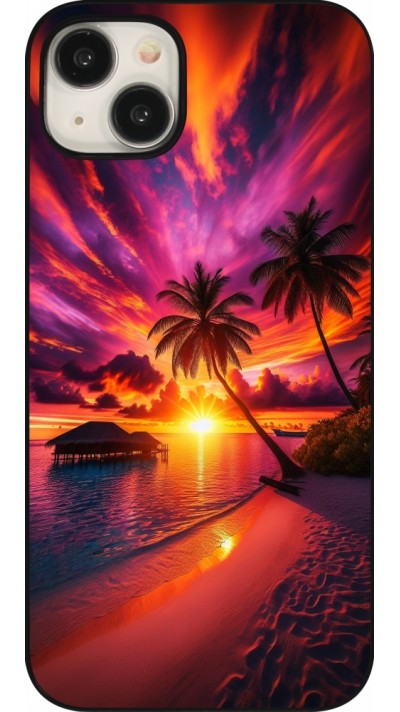 Coque iPhone 15 Plus - Maldives Dusk Bliss