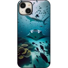 Coque iPhone 15 Plus - Manta Lagon Nettoyage