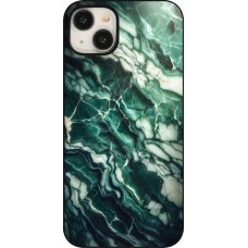 Coque iPhone 15 Plus - Marbre vert majestueux