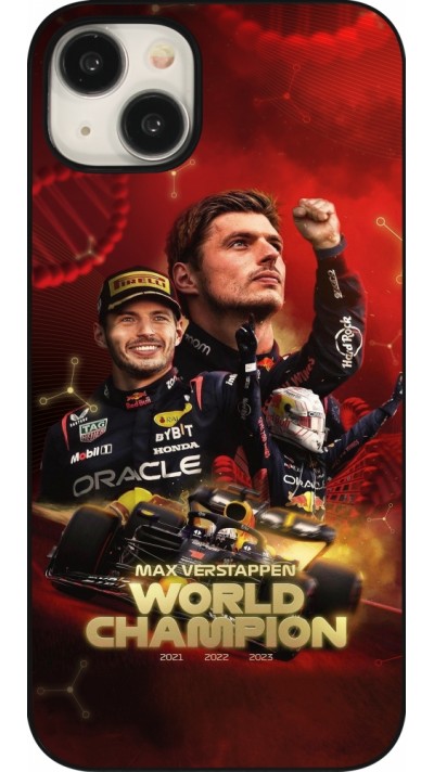 Coque iPhone 15 Plus - Max Verstappen Champion 2023