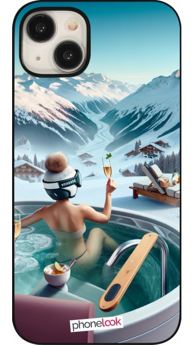 Coque iPhone 15 Plus - Montagne Glamour Jacuzzi