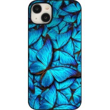 Coque iPhone 15 Plus - Papillon bleu