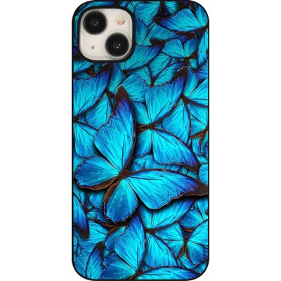 Coque iPhone 15 Plus - Papillon bleu