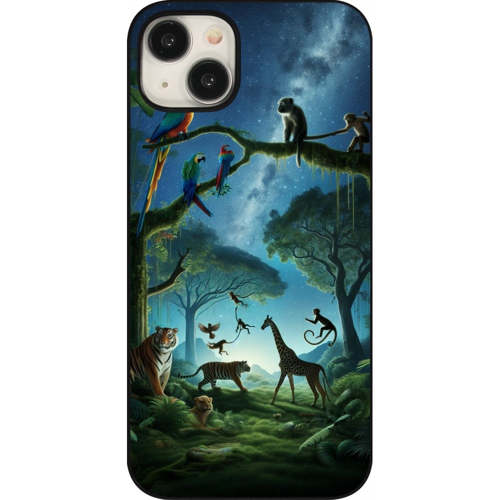 Coque iPhone 15 Plus - Paradis des animaux exotiques