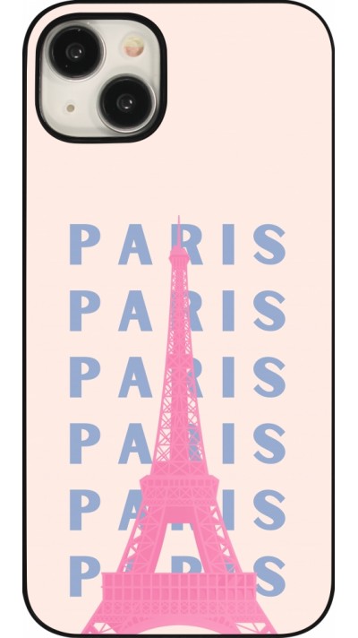 Coque iPhone 15 Plus - Paris Pink Print