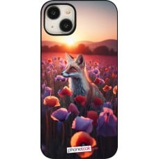 Coque iPhone 15 Plus - Renard pourpre au crépuscule