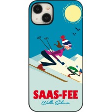 Coque iPhone 15 Plus - Saas-Fee Ski Downhill