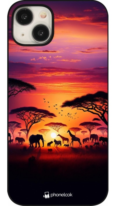 Coque iPhone 15 Plus - Safari sunset wildlife