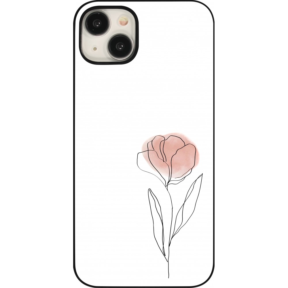 Coque iPhone 15 Plus - Spring 23 minimalist flower