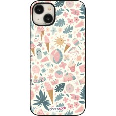 Coque iPhone 15 Plus - Summer Pink Pattern