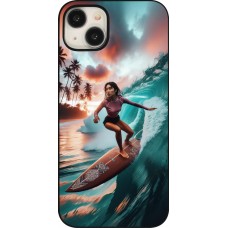 Coque iPhone 15 Plus - Surfeuse Balinaise