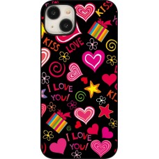 Coque iPhone 15 Plus - Valentine 2023 love symbols