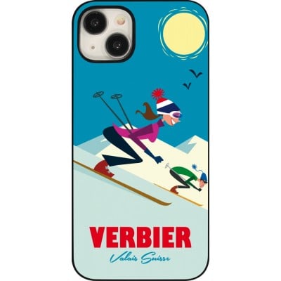 Coque iPhone 15 Plus - Verbier Ski Downhill