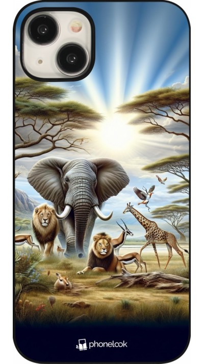 Coque iPhone 15 Plus - Vie sauvage africaine