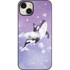 Coque iPhone 15 Plus - Whale in sparking stars