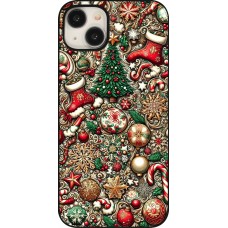 Coque iPhone 15 Plus - Noël 2023 micro pattern