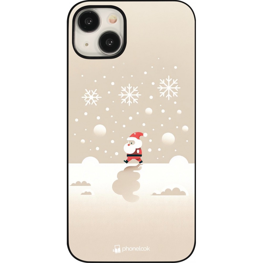 Coque iPhone 15 Plus - Noël 2023 Minimalist Santa