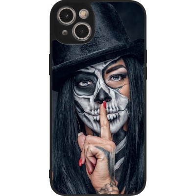 Coque iPhone 15 Plus - Silicone rigide noir Halloween 18 19