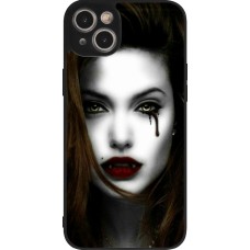 Coque iPhone 15 Plus - Silicone rigide noir Halloween 2023 gothic vampire