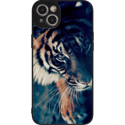 Coque iPhone 15 Plus - Silicone rigide noir Incredible Lion