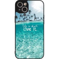 Coque iPhone 15 Plus - Silicone rigide noir Summer 18 24