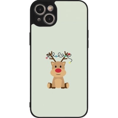 Coque iPhone 15 Plus - Silicone rigide noir Christmas 22 baby reindeer