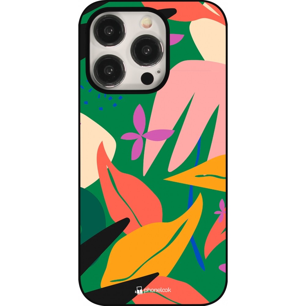 Coque iPhone 15 Pro - Abstract Jungle