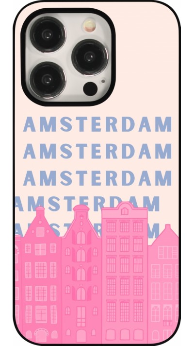 iPhone 15 Pro Case Hülle - Amsterdam Pink Print