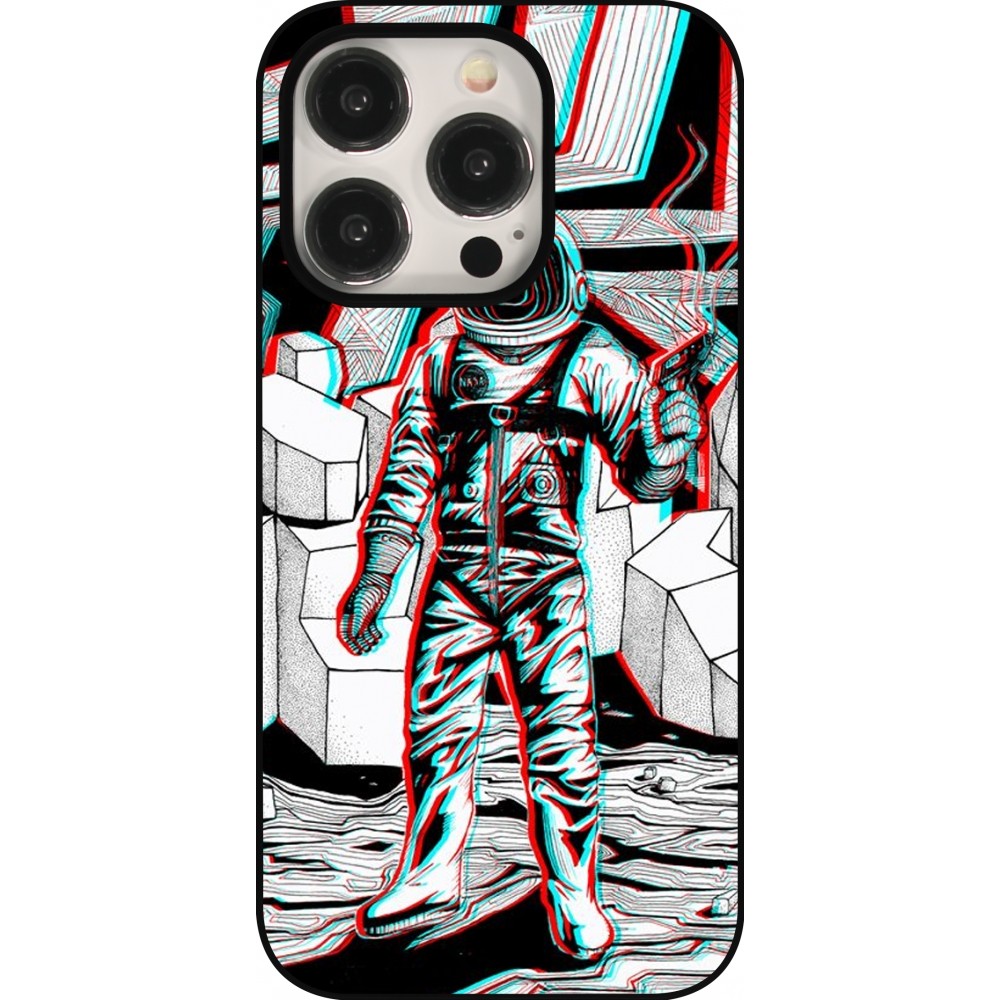 iPhone 15 Pro Case Hülle - Anaglyph Astronaut